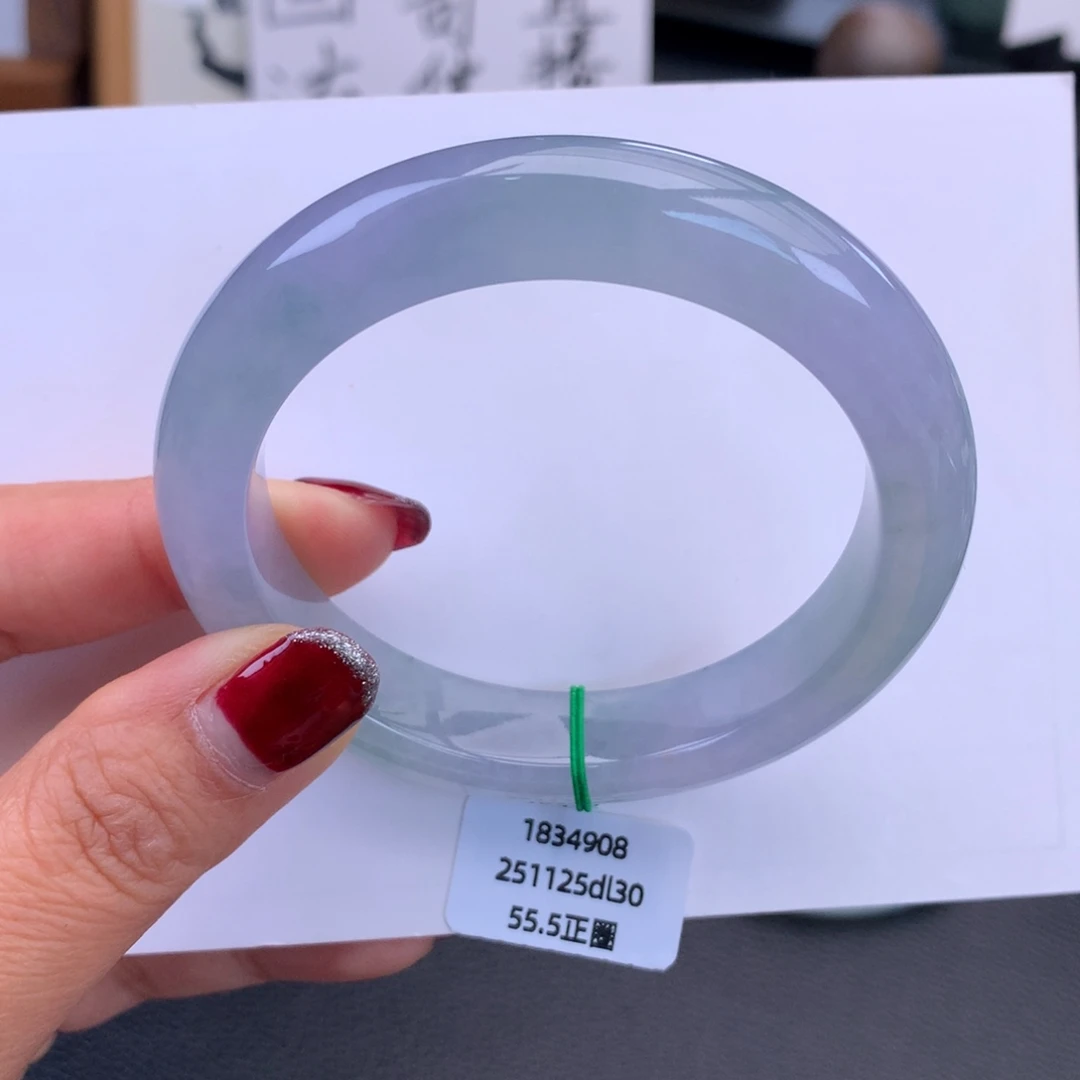 翡翠未镶嵌手镯梦幻紫罗兰性价比推荐