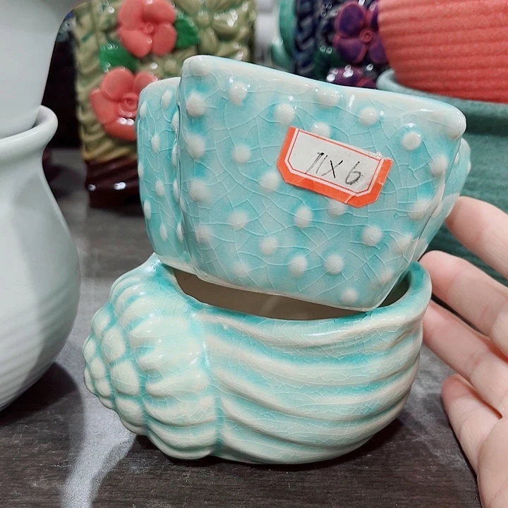 多肉陶瓷花盆满10元包邮