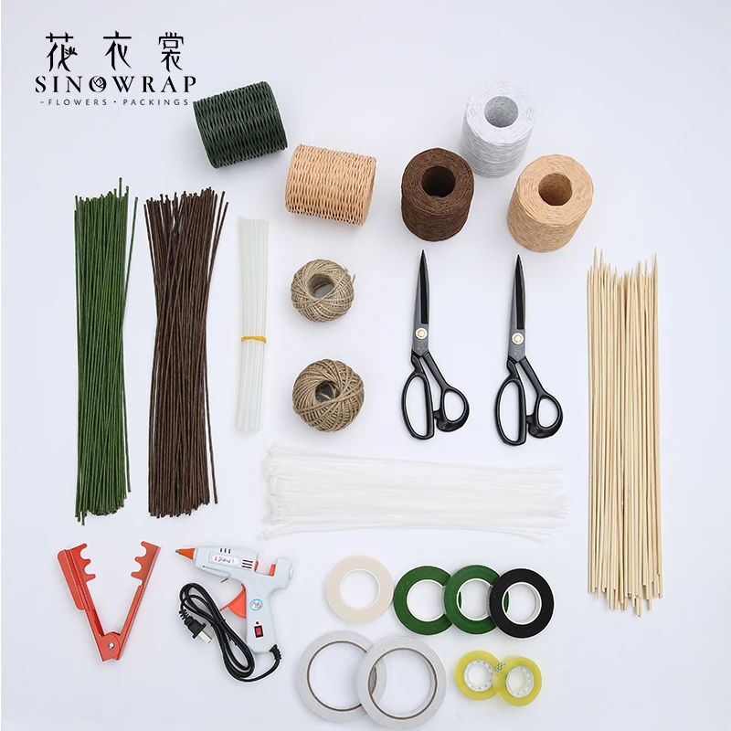 【花园时光】 透明胶布基胶打刺夹竹签花艺工具用品鲜花包装双面胶
