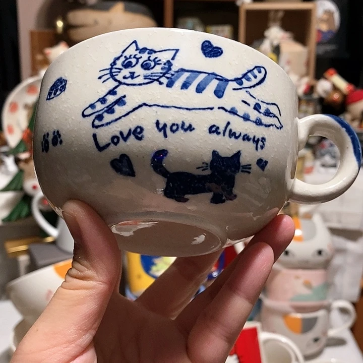 猫咪酸奶碗燕麦碗