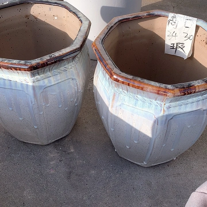 花盆陶瓷瑕疵大号两大