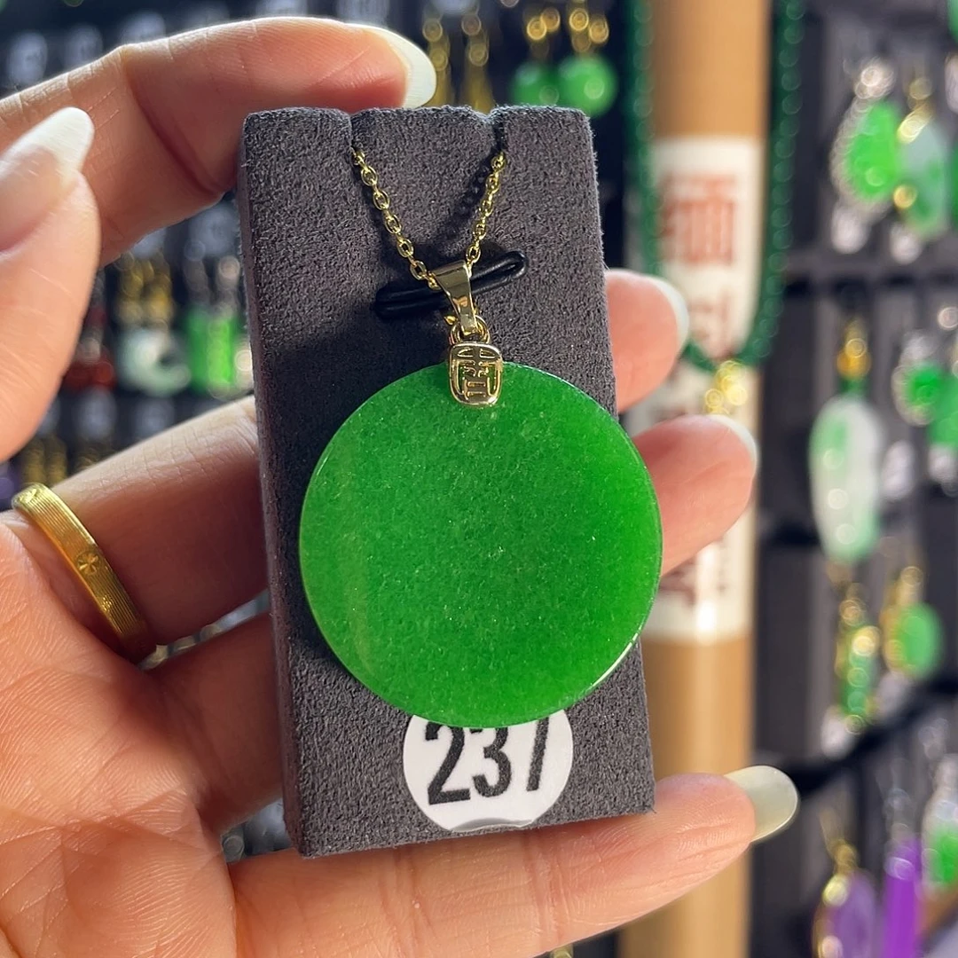 翡翠银S925镶嵌耳饰237