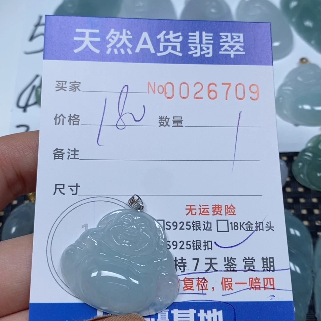 翡翠颈饰未镶嵌天然缅甸翡翠