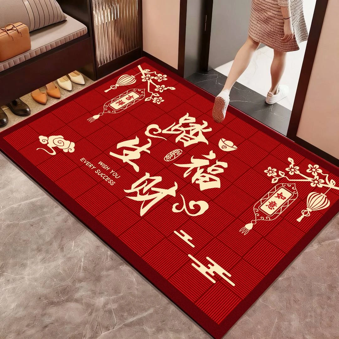 97【80*120】轻奢复古硅藻泥玄关置物垫家居用品
