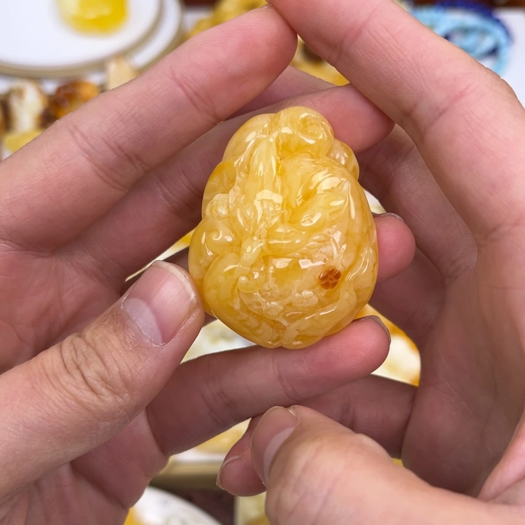 琥珀手链未镶嵌蜜蜡小凤九