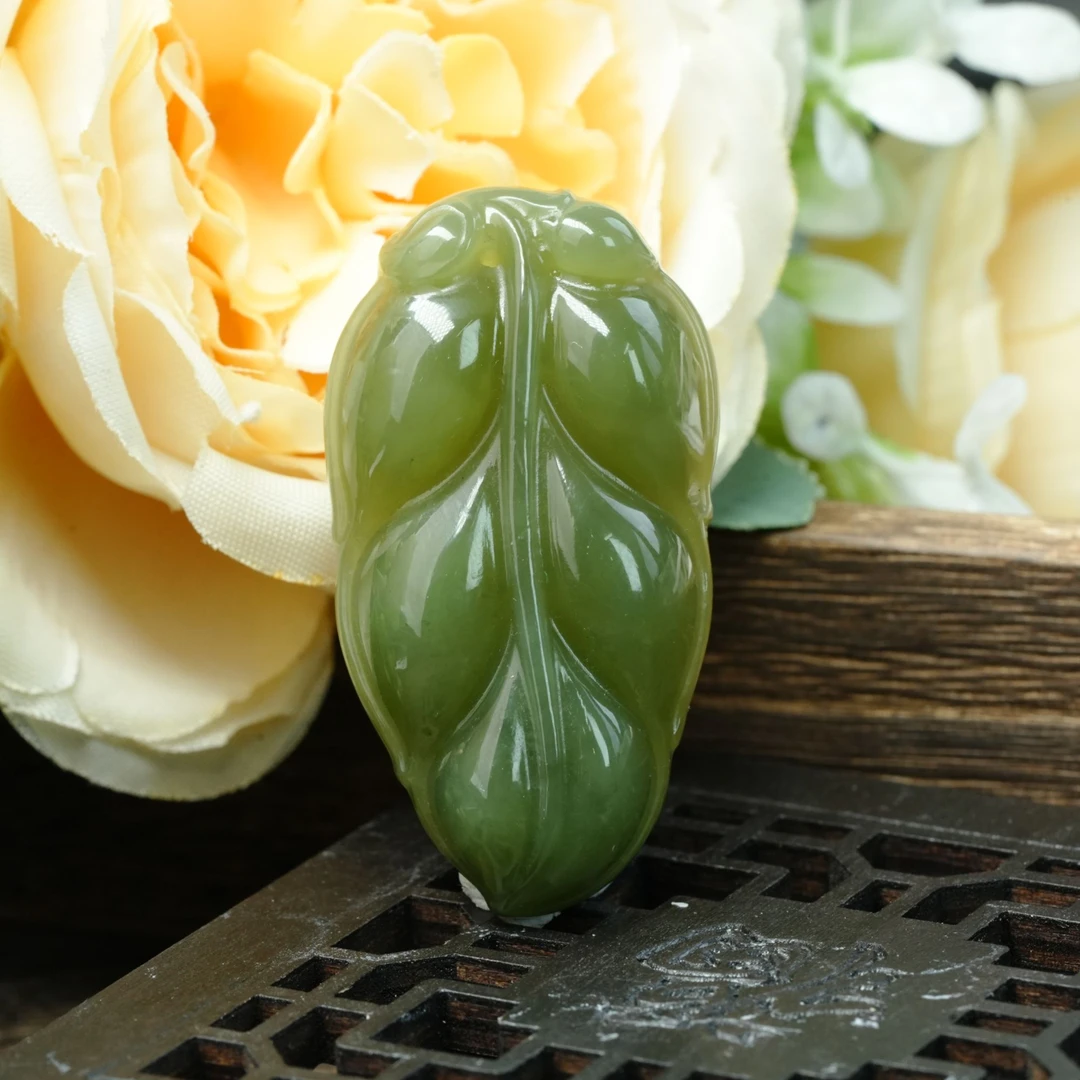 【小北严选】和田玉吊坠约24*45mm带绳【多样性发一件】-BH16X624