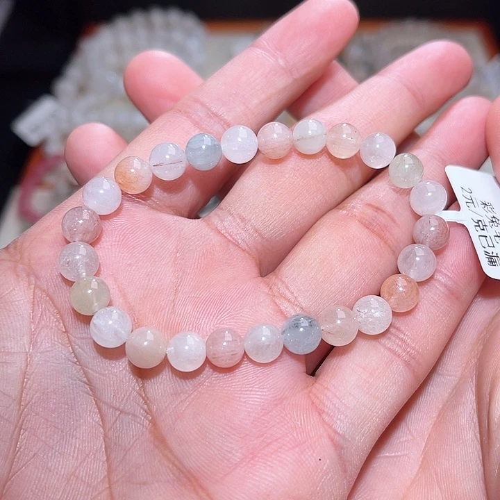 水晶手链未镶嵌201号主图手串  7+