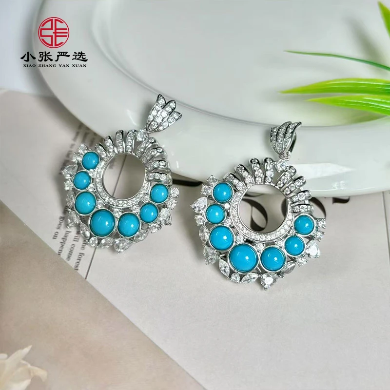 【小张严选】MH0128 绿松石国风款设计吊坠 多样发其一