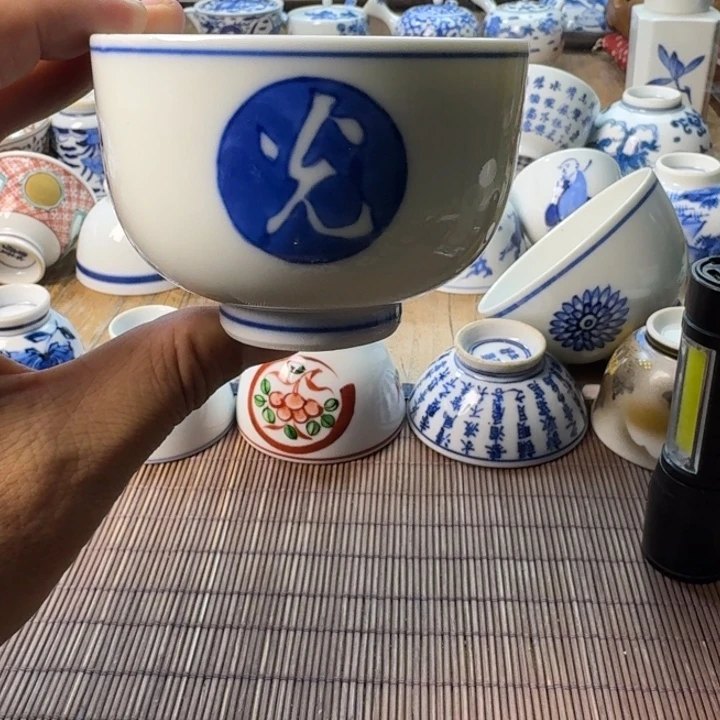 青花瓷器杯子茶具