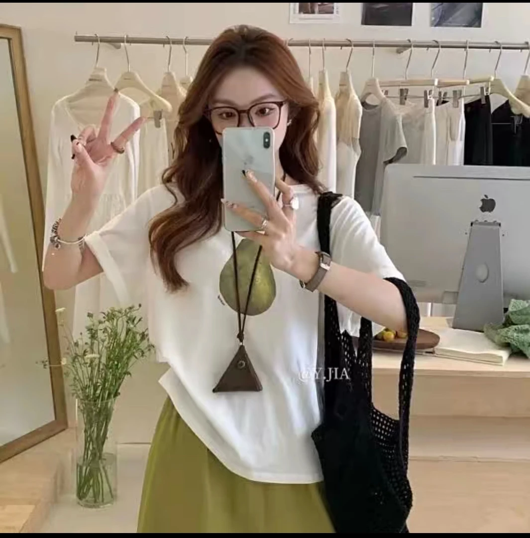小个子韩系梨子印花短袖