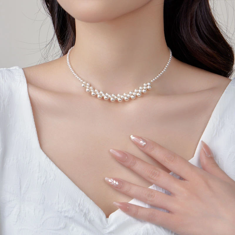 铜合金项链 铜合金项链铜合金项链甲状项链脖子ins锁项链新款爆款