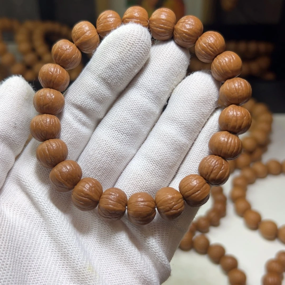 启***饭猴头核桃吊坠12南瓜手串