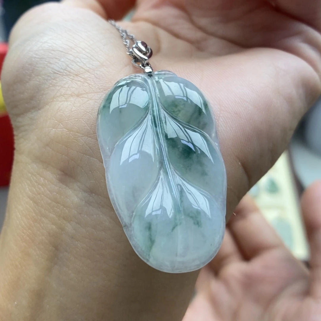 翡翠银S925镶嵌颈饰吊坠8