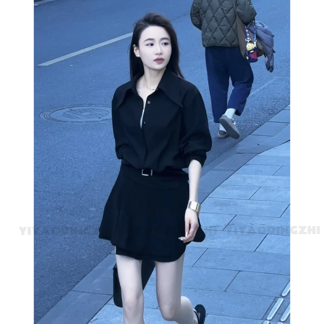 【亦瑶定制】星空语/连衣裙 春季高级时尚休闲气质假两件5CLJJ8559