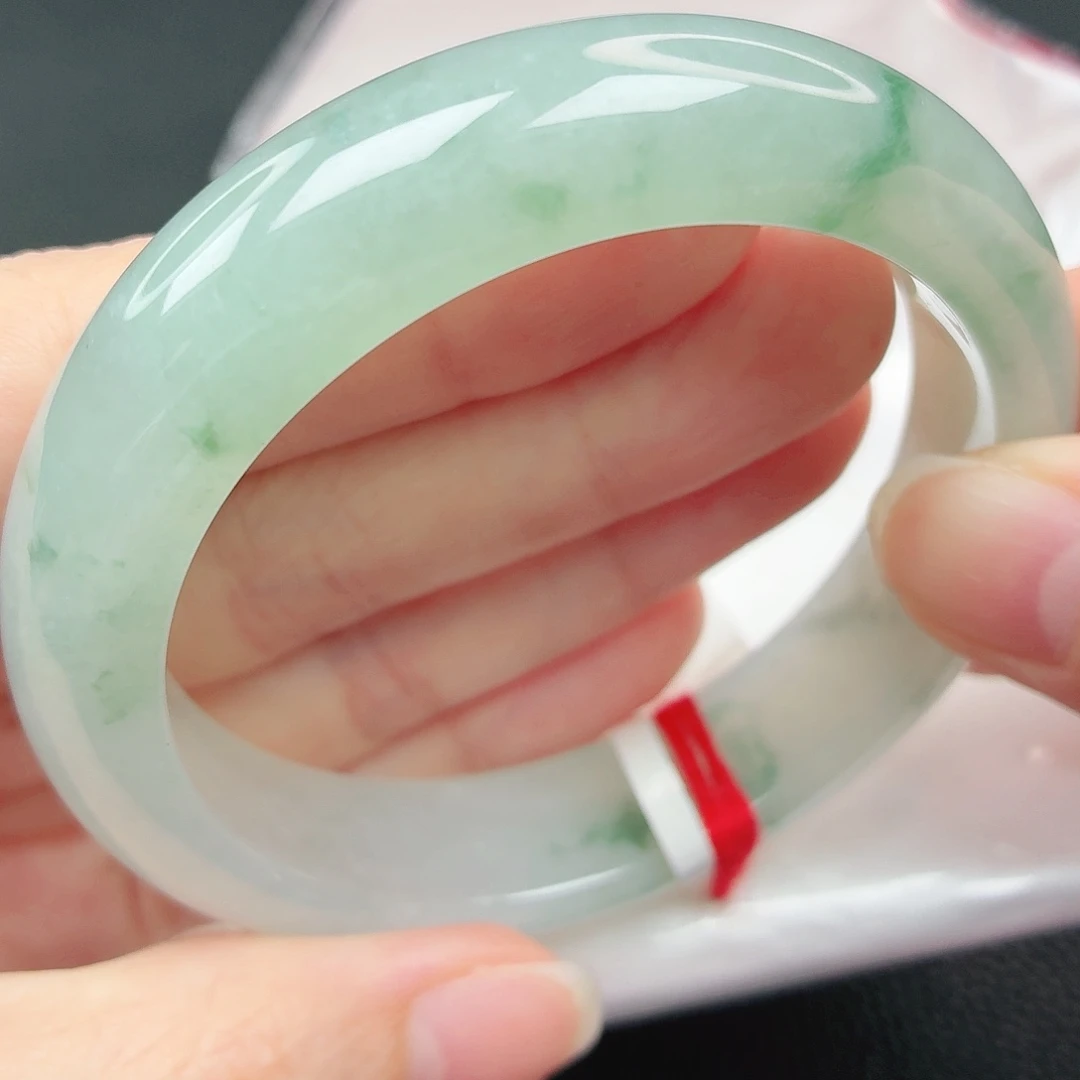 风***天翡翠未镶嵌手镯54正圈19-214