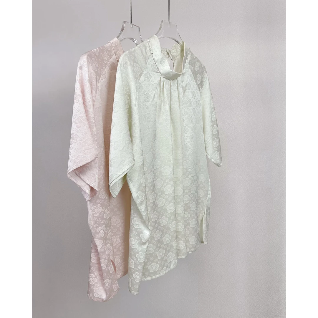 木目mumu【柯柯 绢】花瓣领中式小衫