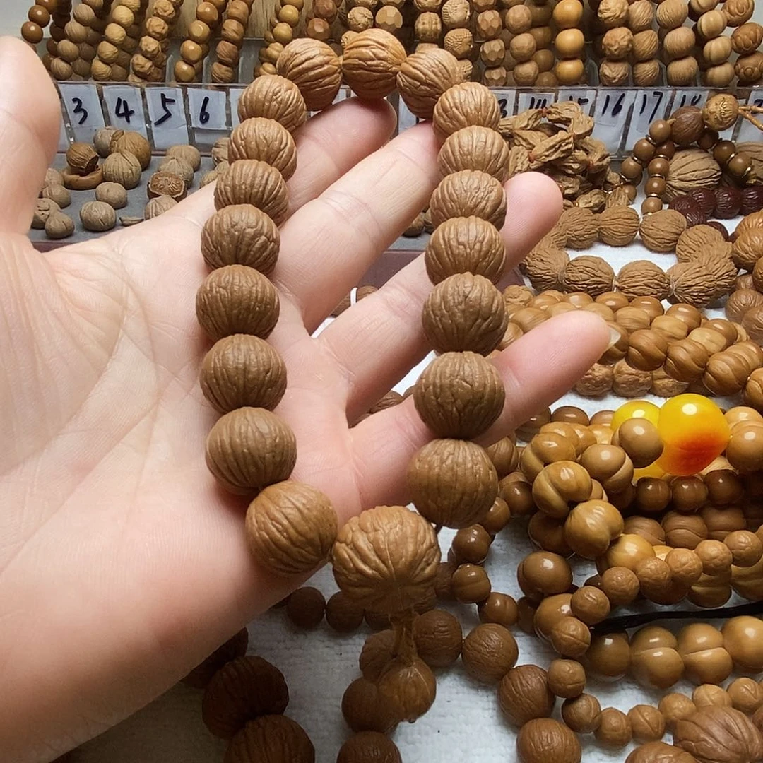 手串猴头核桃全品无暇原皮无修【老凤羽】