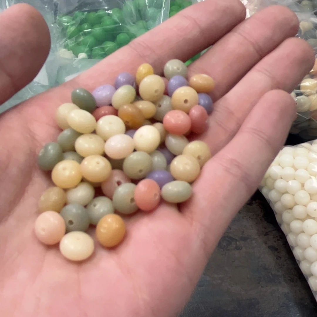 【闪购商品】白玉菩提吊坠z9/100+50颗微瑕算盘