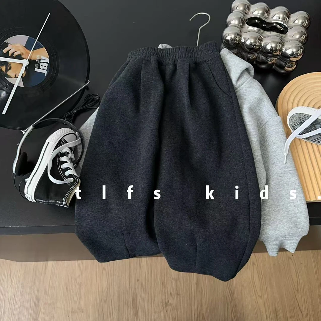 童例「25455九分半亲子休闲卫裤」春秋儿童休闲百搭中童男女童长裤