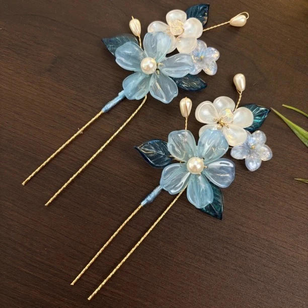 【晴山蓝】琉璃花古风汉服配饰