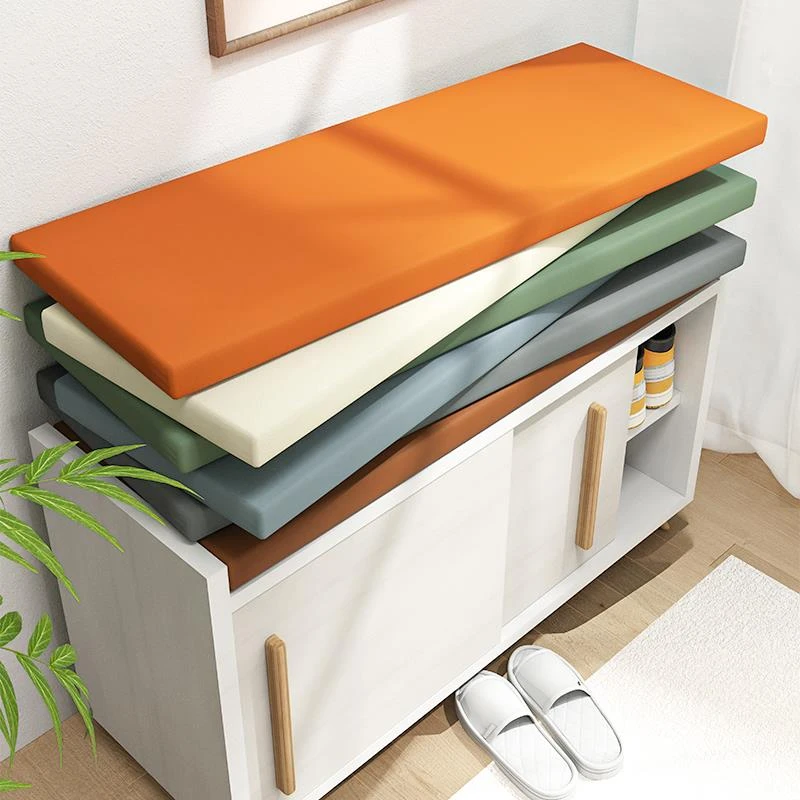 入户玄关穿鞋柜门口换鞋凳坐垫垫子卡座软包定制榻榻米皮革海绵垫