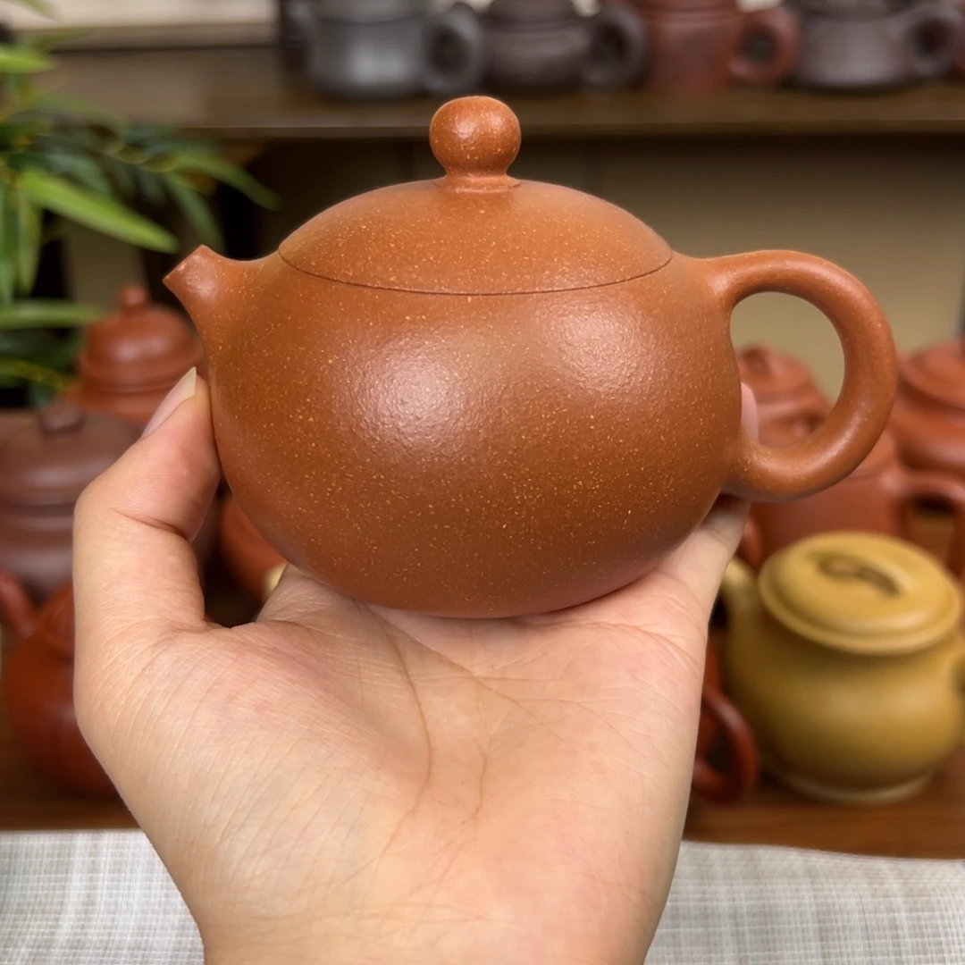 茶壶紫砂紫砂壶西施壶黄降坡200cc
