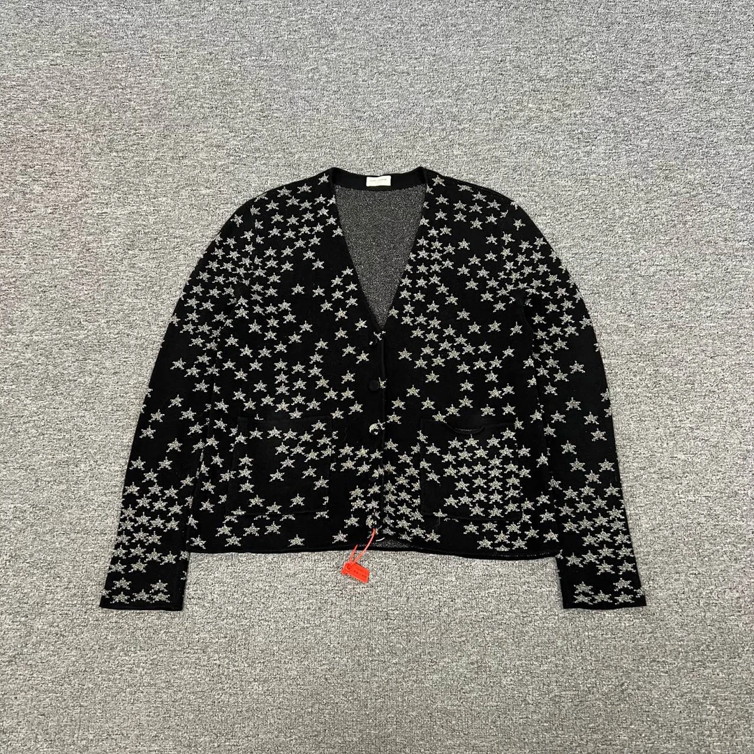 99新 AMIPARIS SLP 圣罗兰 满印星星 针织开衫 99新 Xs码