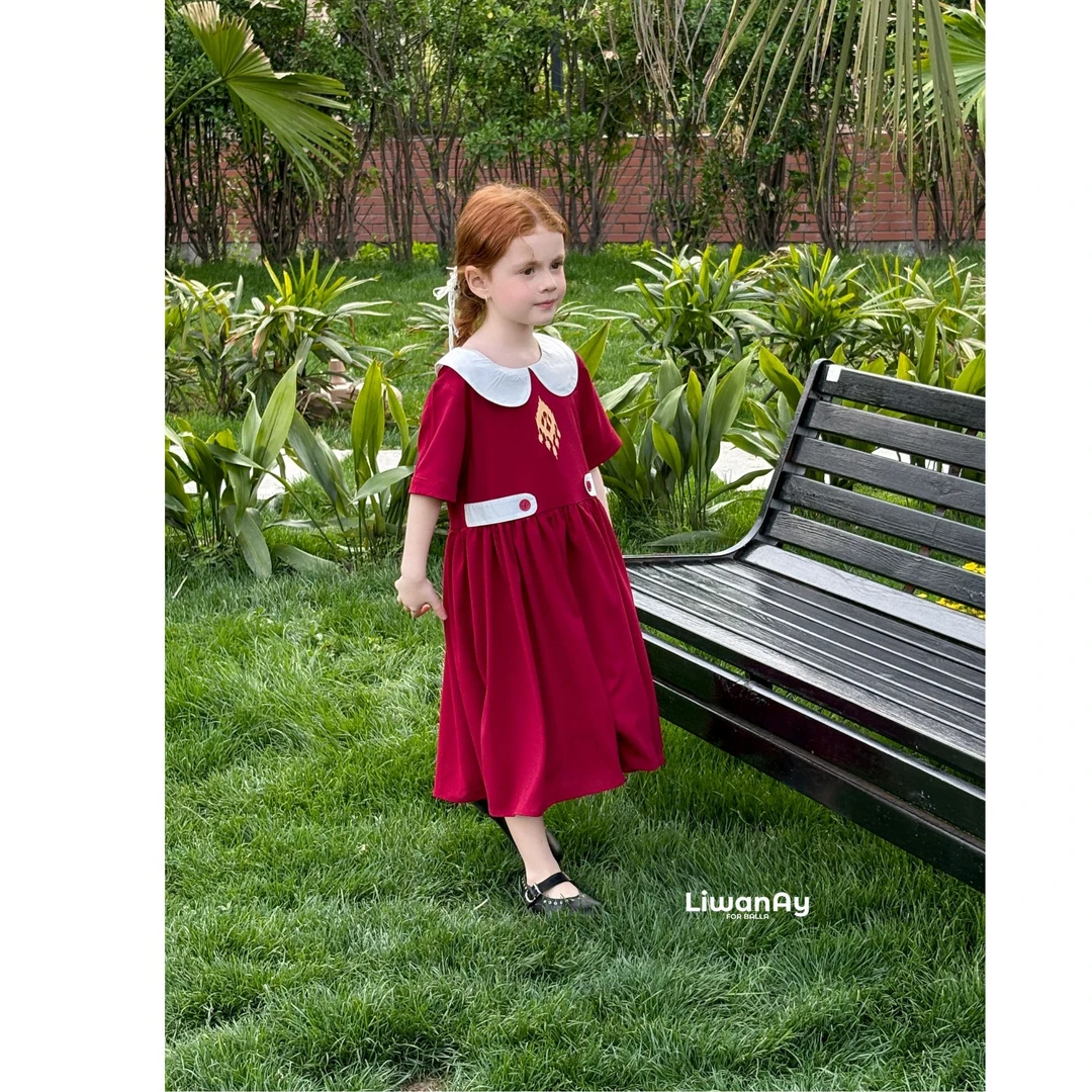 LIWANAY/黎婉娜新款艾特莱斯夏季裙子新款女童连衣裙 *25050782*