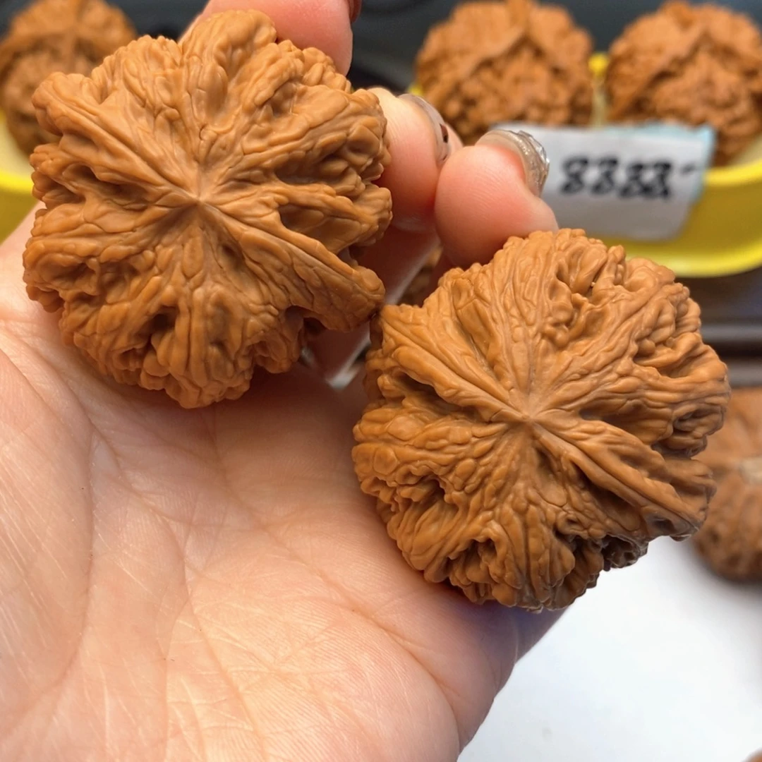 文玩核桃把件44尺球粗筋