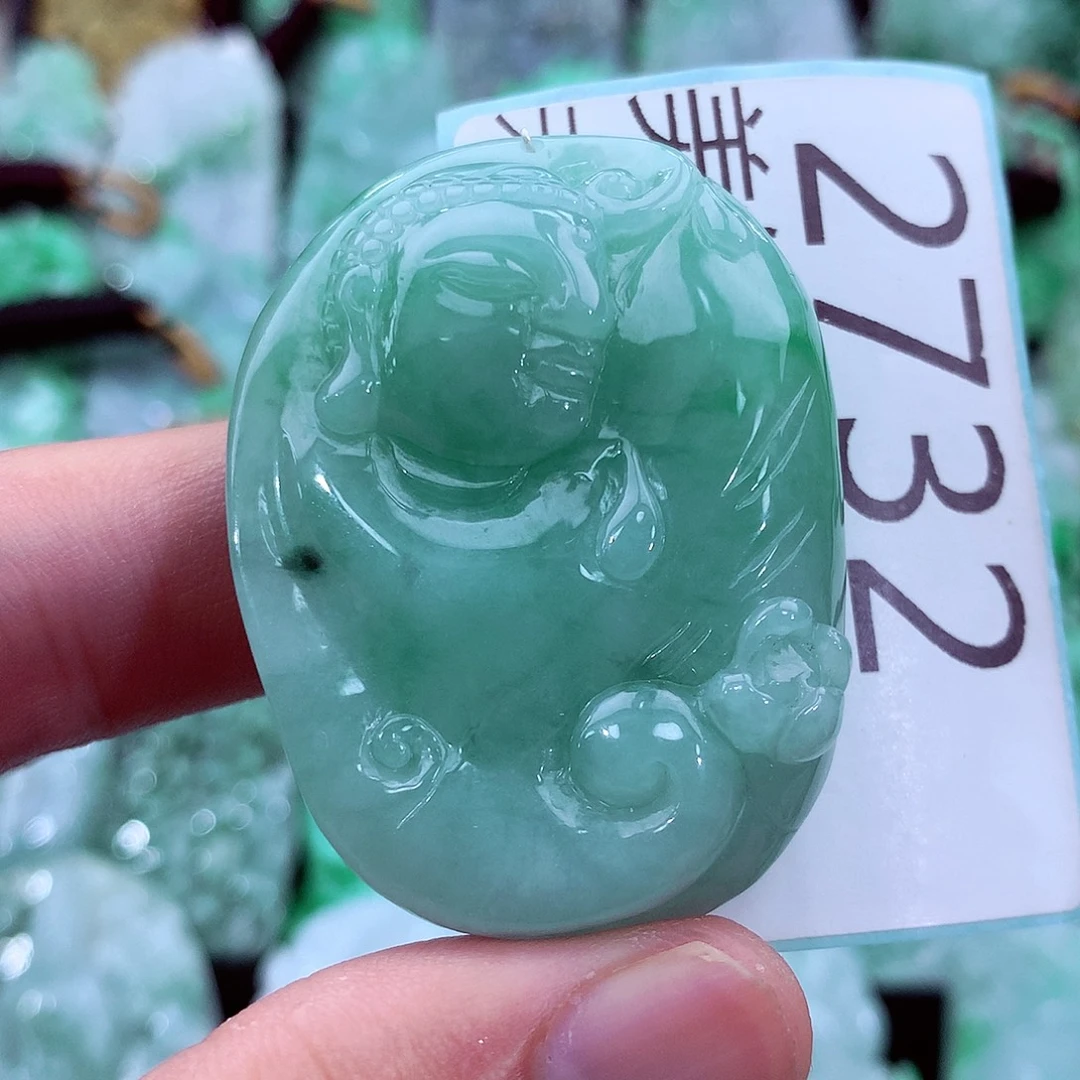 翡翠未镶嵌吊坠(不含链)