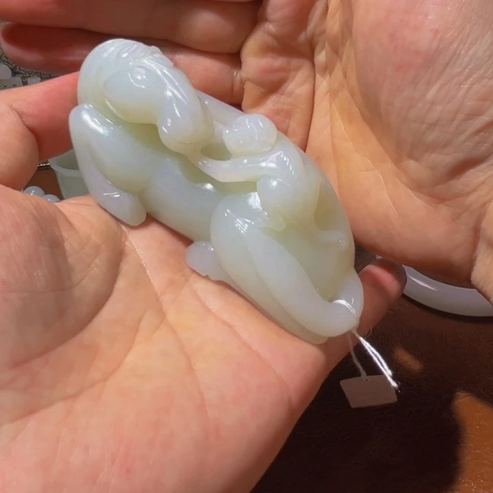 和田玉未镶嵌挂件