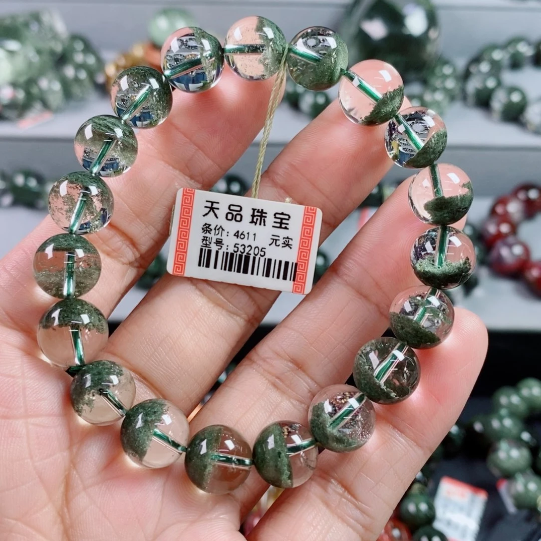 未镶嵌手链水晶绿幽灵手链53205