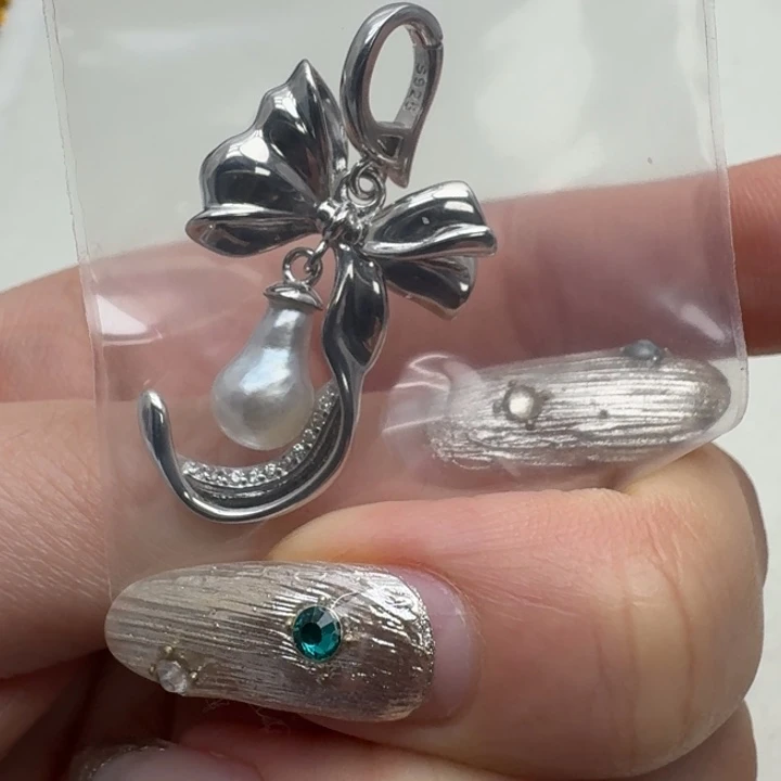 海水珍珠银S925镶嵌颈饰