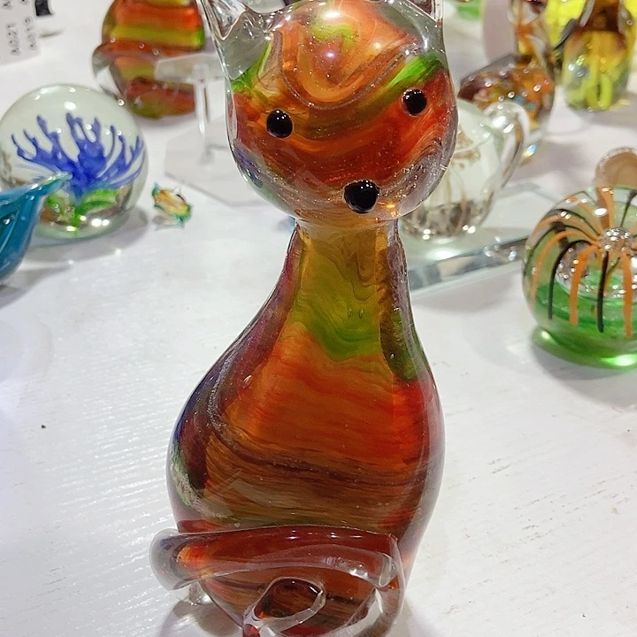 琉璃手工艺品琉璃花瓶高度21厘米8厘米