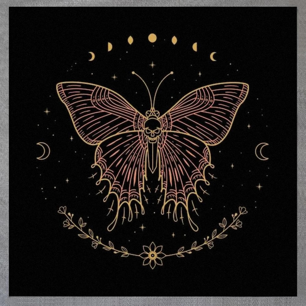 塔罗布Tarot tablecloth桌游装饰垫子太阳花卉月亮祭坛布桌布装饰