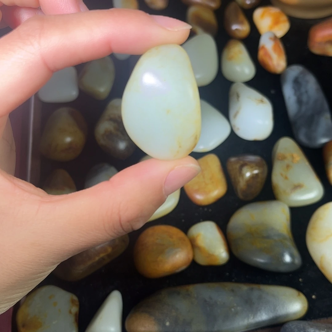 和田玉未镶嵌耳饰22g