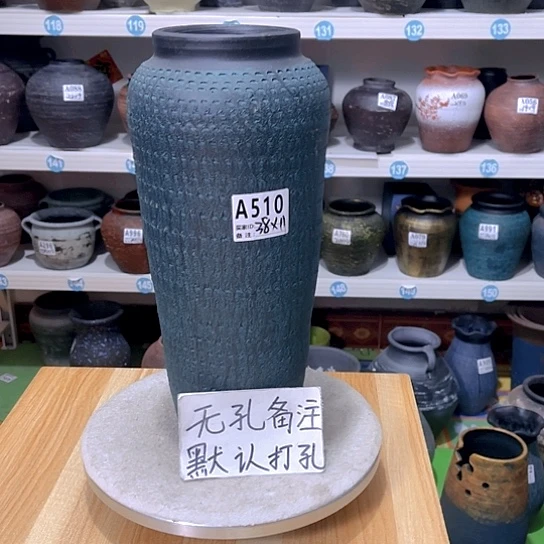 红陶手工制作工艺花盆