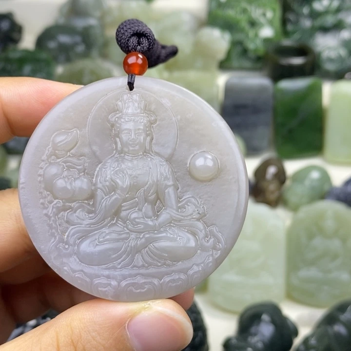 和田玉未镶嵌颈饰