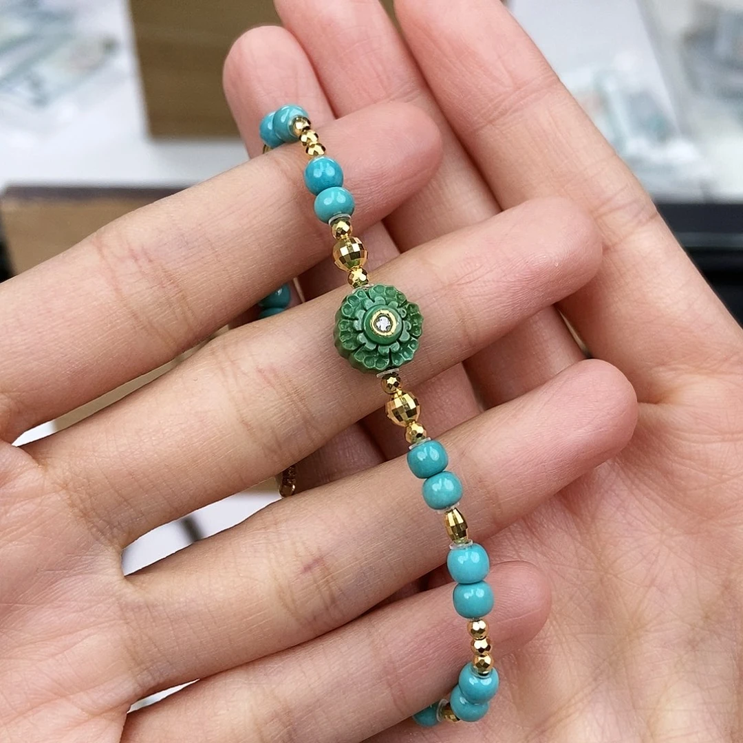 未镶嵌绿松石珠宝奇石