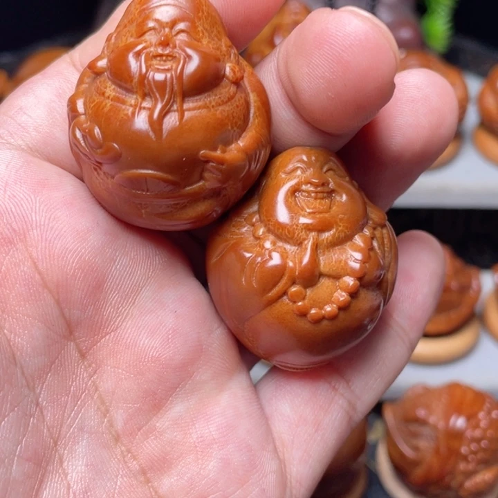 把件橄榄核财迷3.5手球