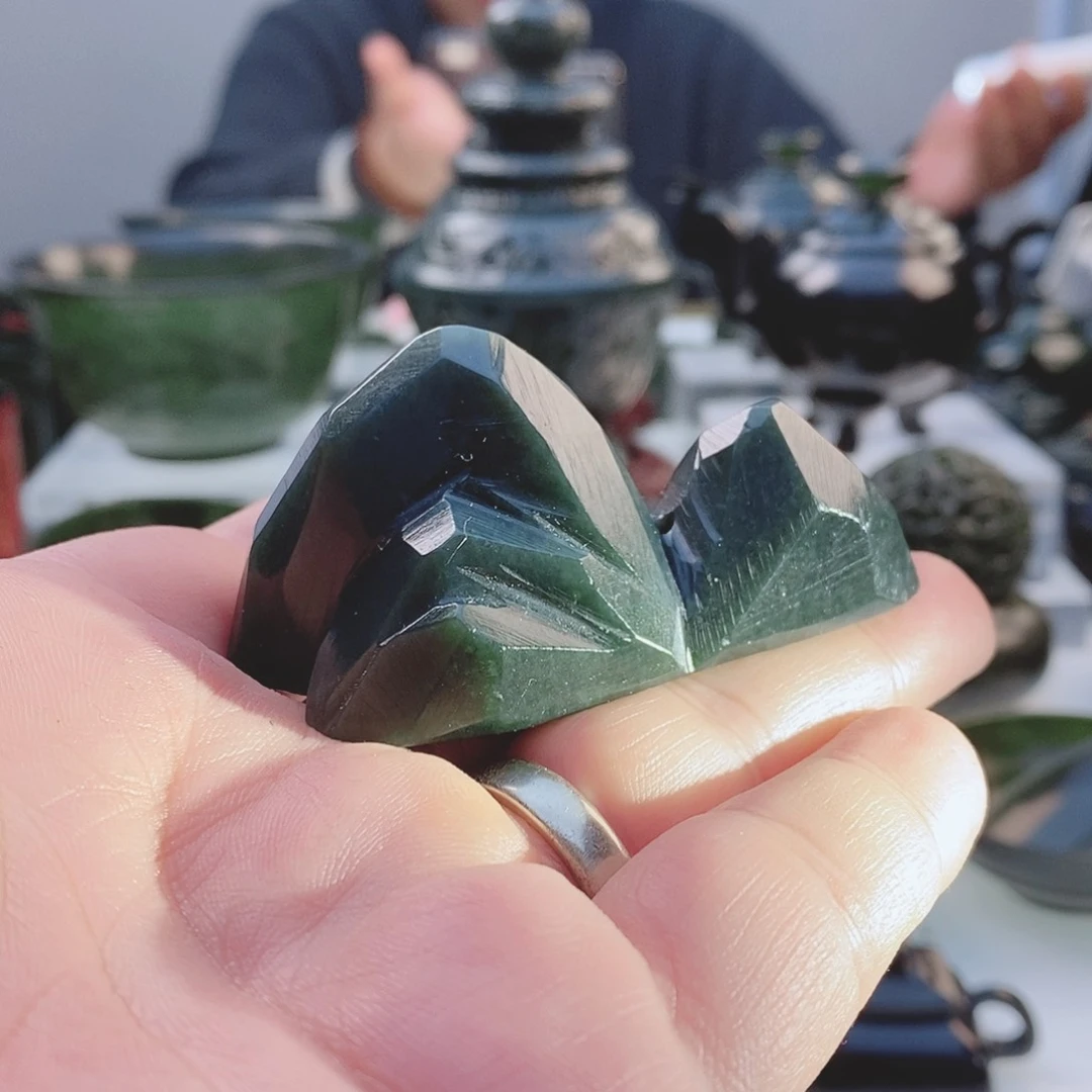 和田玉（青玉）把件未镶嵌