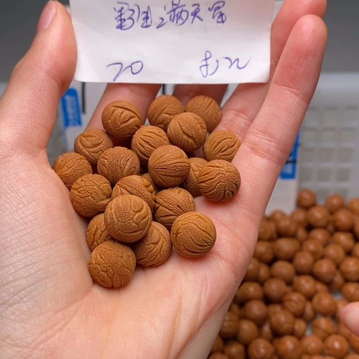 手串桃核12mm左右野生满天星20颗（打孔）