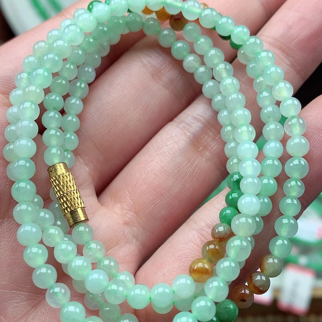 翡翠未镶嵌毛衣链