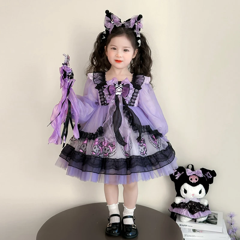 女童春秋洛丽塔公主裙子春装2025新款儿童洋气春季连衣裙宝宝精灵