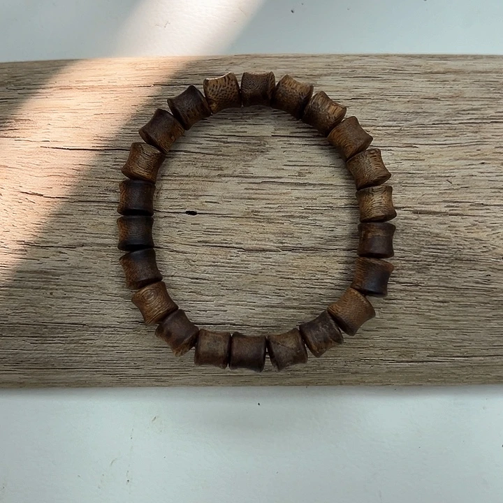 沉香沉香碎屑沉香0.9mm竹珠单圈福利款多样性发一