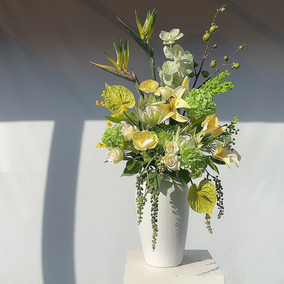 【春意盎然】原创花艺成品手感保湿手感pu花艺