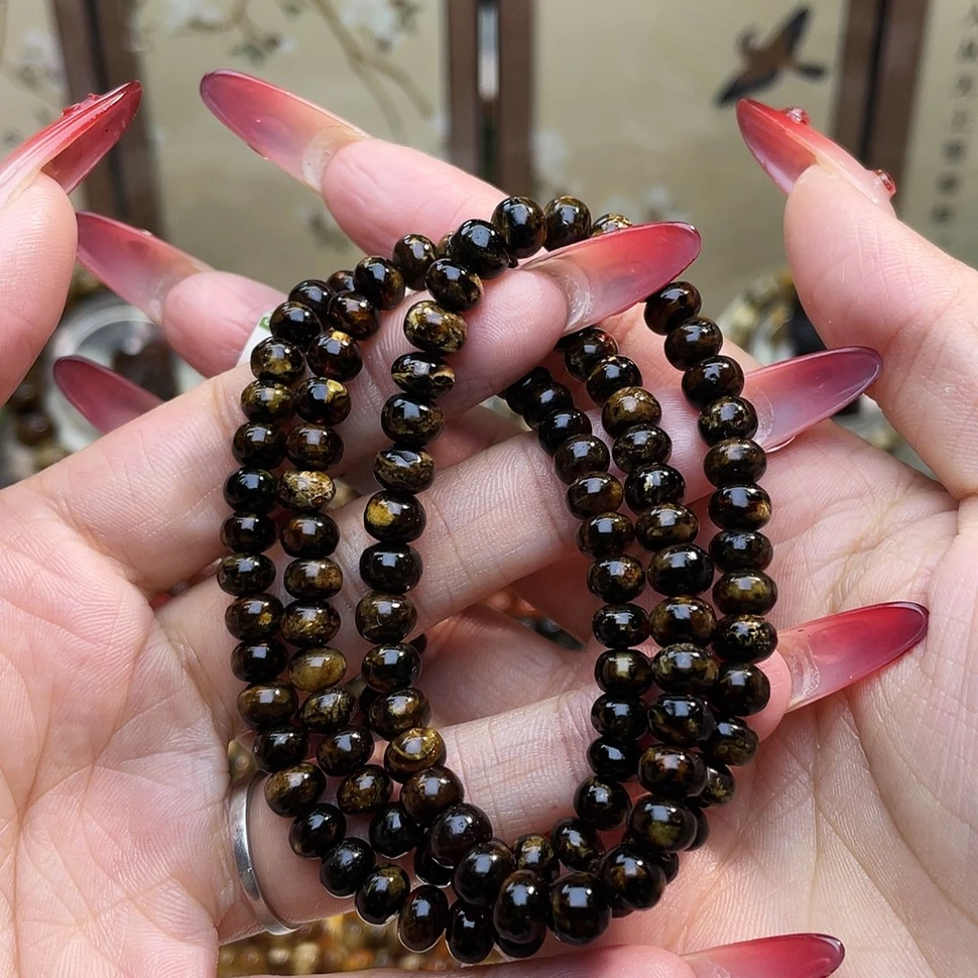 琥珀未镶嵌裸石6mm花珀