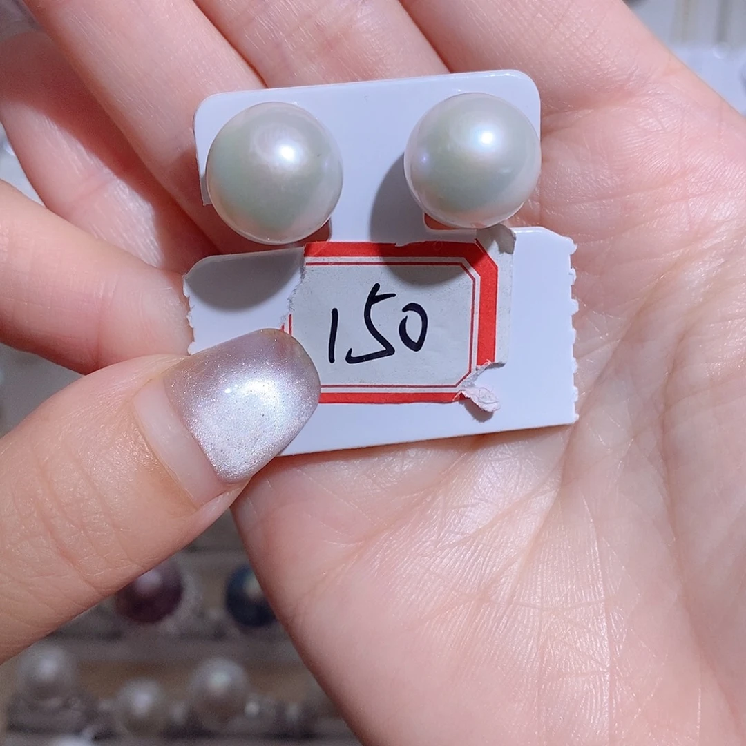 银S925镶嵌淡水珍珠耳饰蒙*s y