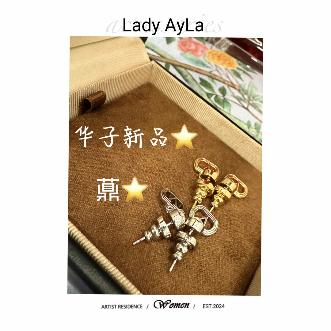 925银耳饰 气质时尚简约个性 V耳钉AL868