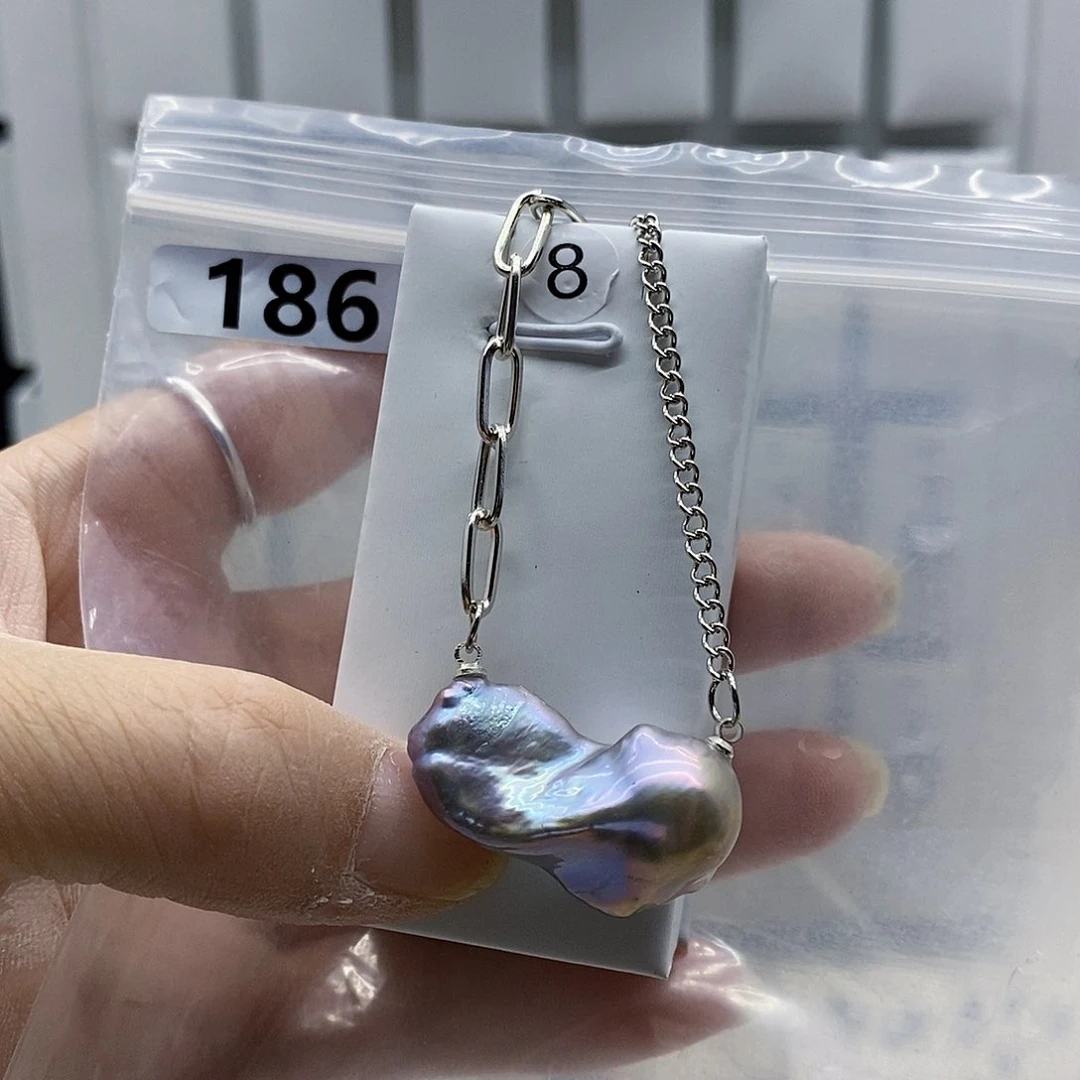 颈饰合金淡水珍珠
